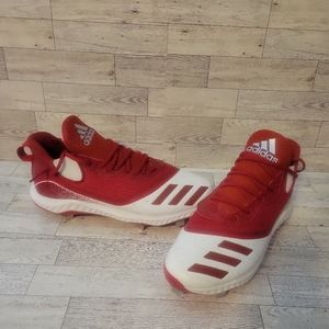 NWOT Adidas Icon V Bounce‎ Baseball Cleats Mens Size 12 Red White G28267